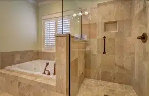 éclairage salle de bain, sanitaire, douche baignoire