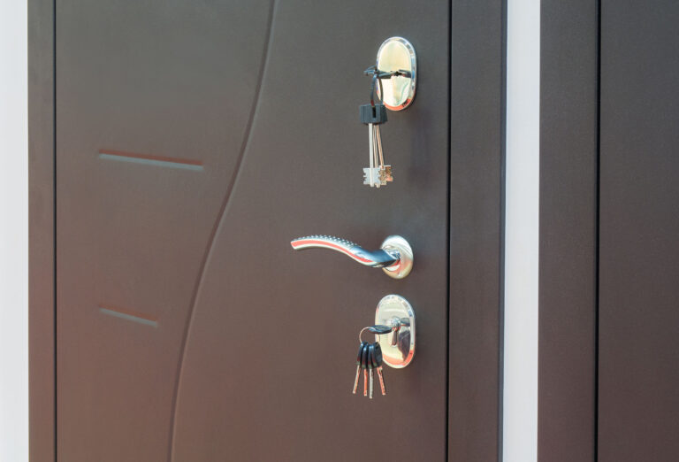 porte blindée fermée