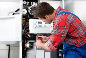 service d'un électricien, électricien ou chauffagiste