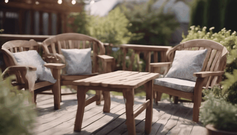 découvrez comment redonner vie à votre salon de jardin en bois avec nos astuces pratiques pour le nettoyer, le rénover et le protéger efficacement contre les intempéries et le vieillissement.