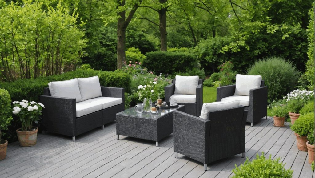 Comment rénover efficacement un salon de jardin en résine