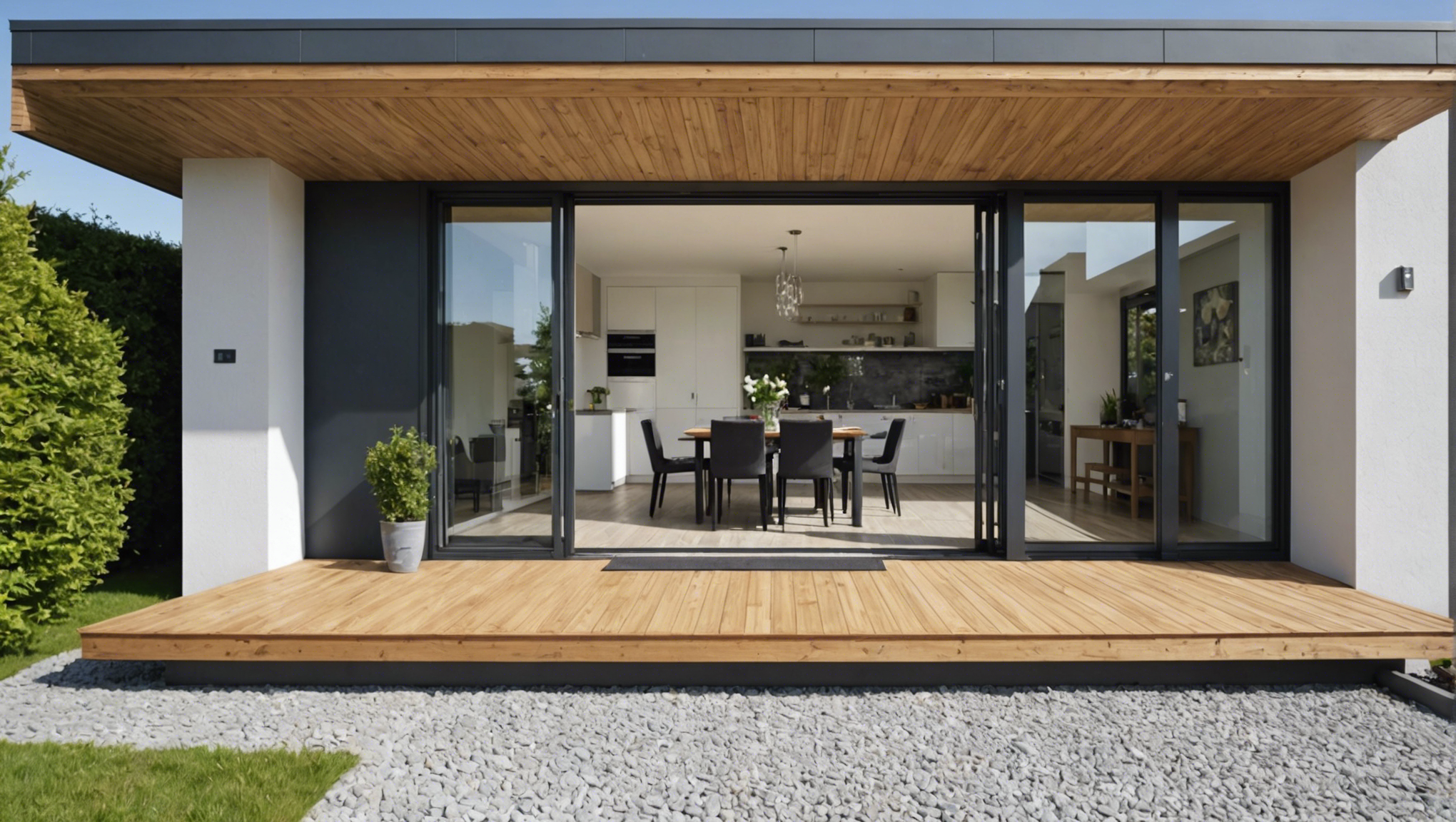 découvrez nos conseils pour choisir l'entrée parfaite pour une maison moderne avec portail : design, matériaux, dimensions, et plus encore.