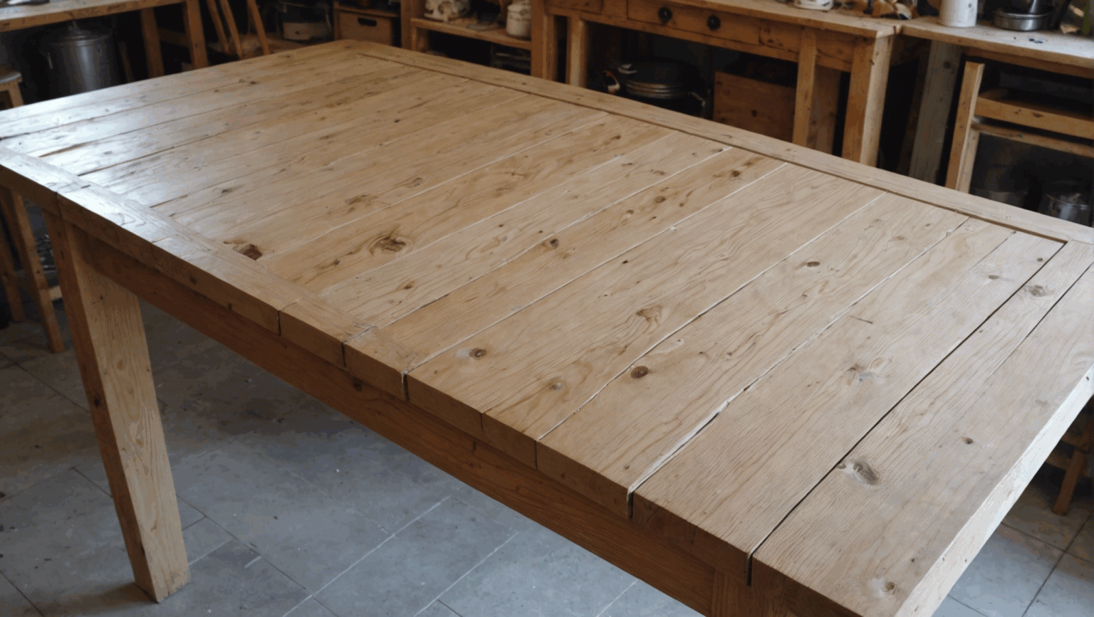 Table En Bois Fait Maison