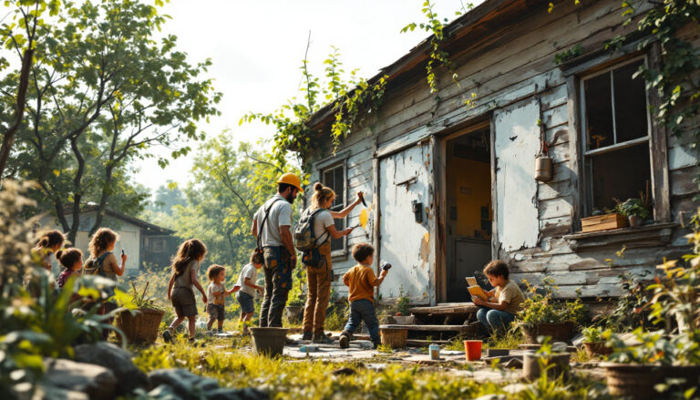 découvrez l'histoire poignante d'un couple de squatteurs et de leurs huit enfants qui se battent pour transformer une maison occupée illégalement en un véritable foyer. suivez leur parcours inspirant entre défis et espoirs, alors qu'ils mettent tout en œuvre pour redonner vie à cet espace.
