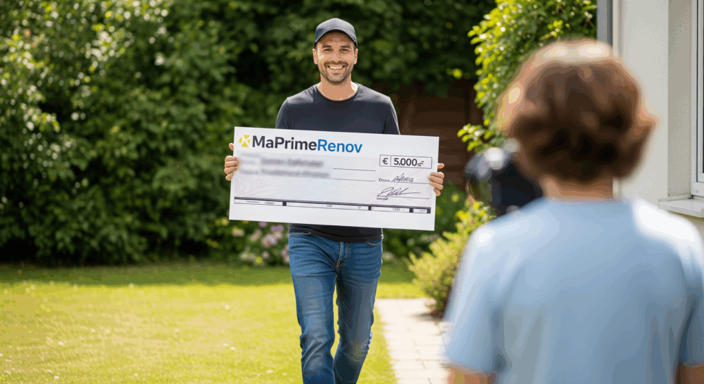 Gros chèque MaPrimeRenov'