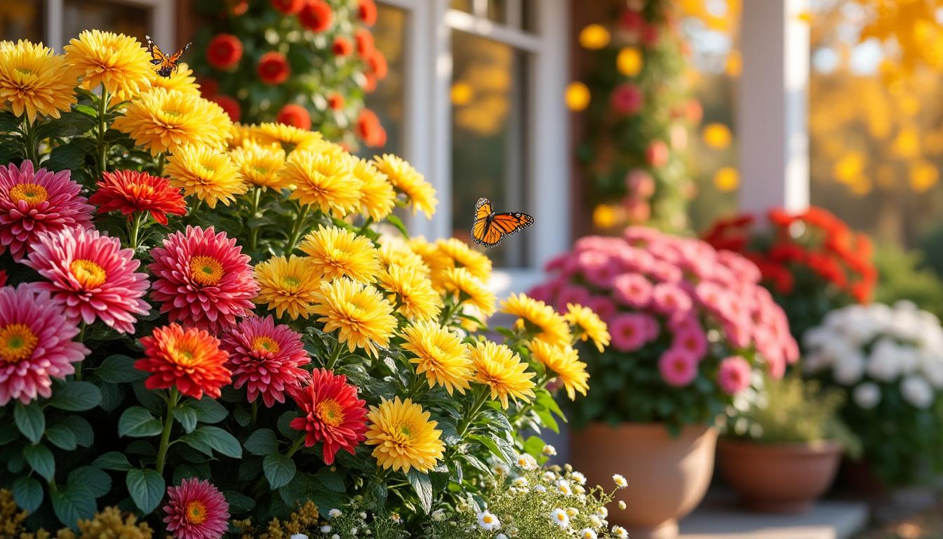découvrez les 15 meilleures variétés de chrysanthèmes à planter dès aujourd'hui pour sublimer vos jardinières d'automne et offrir un spectacle coloré irrésistible à votre jardin.