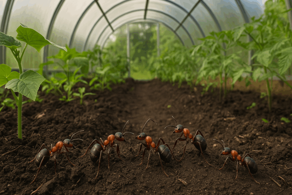 Lutter naturellement contre les fourmis dans les serres de jardin