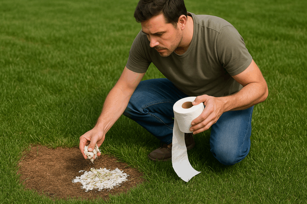 Comment réparer votre pelouse avec du papier toilette ?