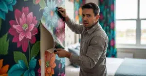 astuces de pose de papier peint sans bulles ni plis