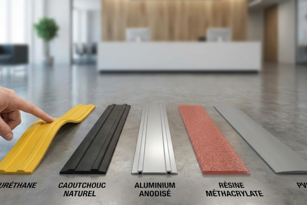 Le différents types de bandes de guidage PMR.