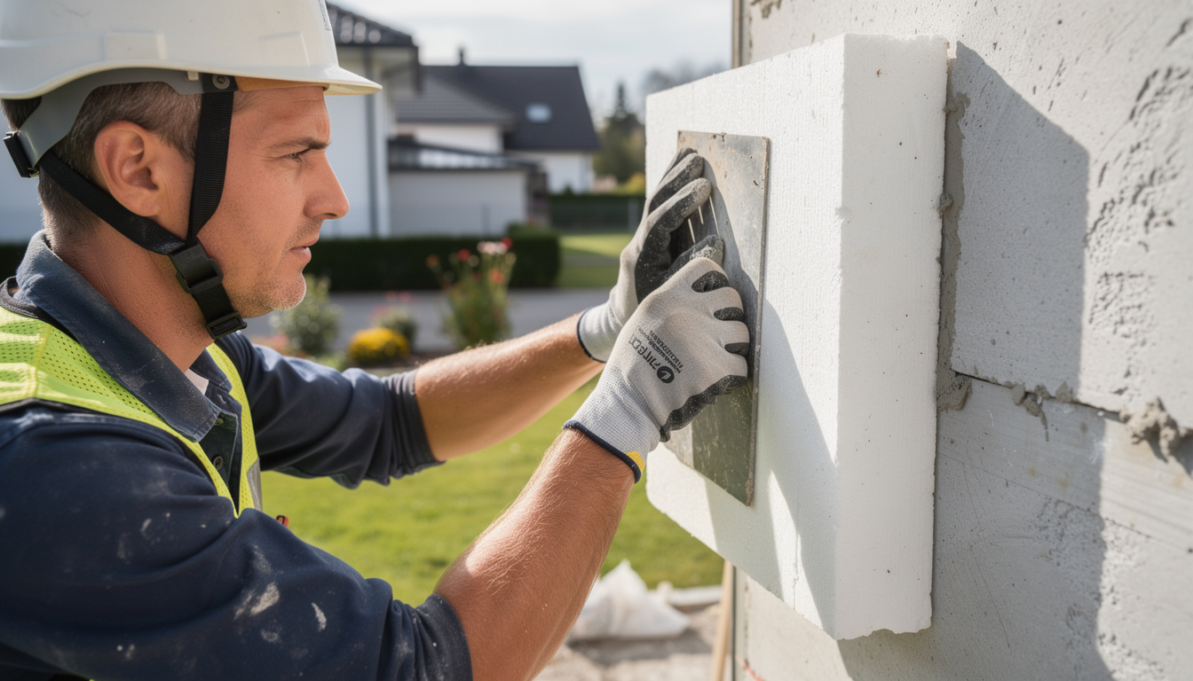 ravalement de façade à combs-la-ville : profitez-en pour améliorer l'isolation thermique et l'esthétique de votre maison. intervention professionnelle et durable.