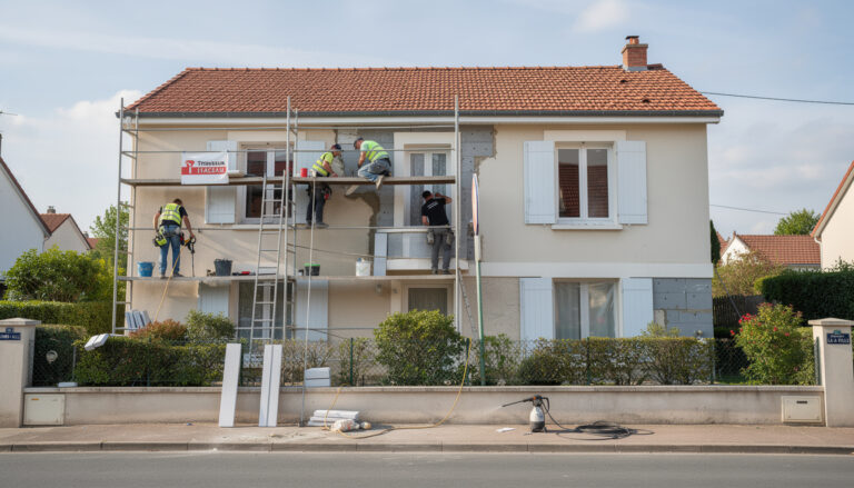ravalement de façade à combs-la-ville : profitez-en pour améliorer l'isolation de votre maison et valoriser votre logement avec un nouvel aspect extérieur.
