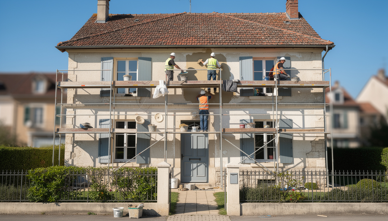 redonnez vie à votre maison à lieusaint avec notre service professionnel de ravalement de façade dans le 77. un coup de frais pour protéger et embellir votre logement.