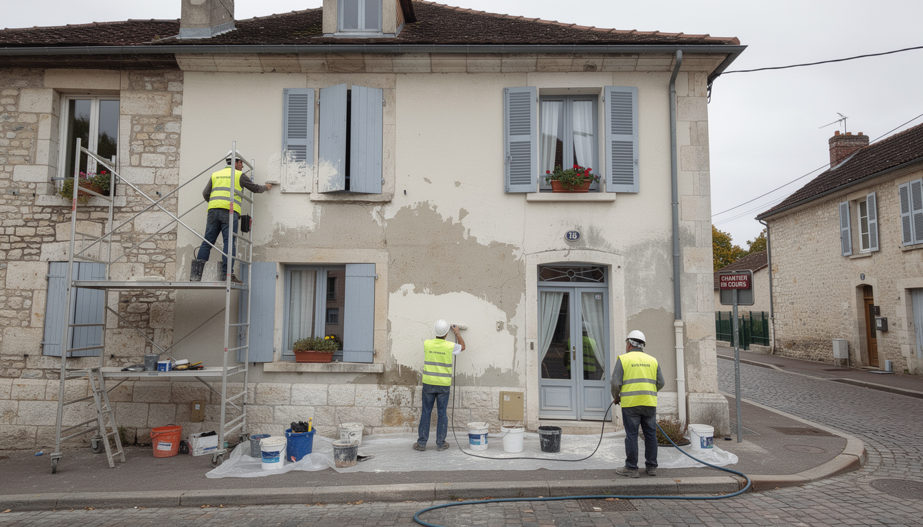 redonnez du charme et de l'éclat à votre maison de campagne à nangis grâce à notre service expert de ravalement de façade. qualité et durabilité garanties.