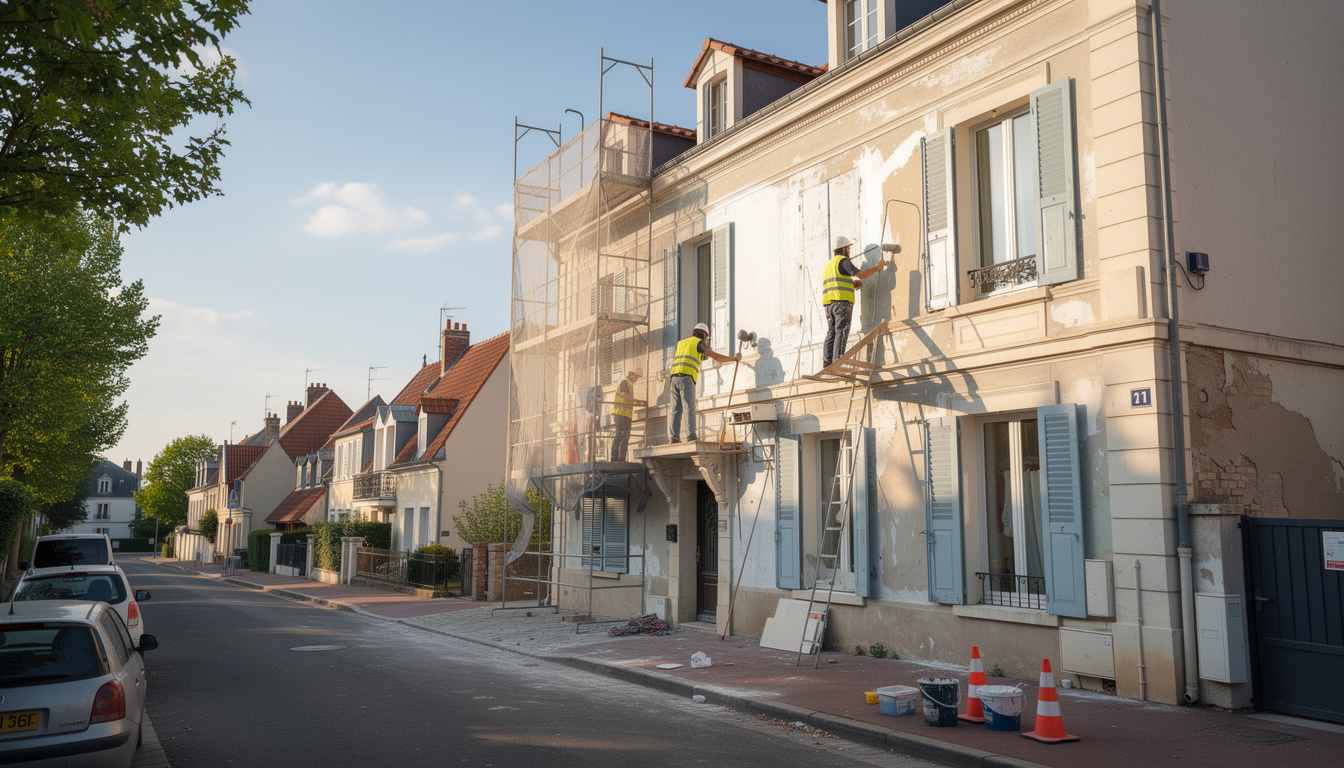ravalement de façade à pontault-combault : améliorez l'esthétique et la durabilité de votre bien immobilier tout en augmentant sa valeur. expertise locale et résultats garantis.