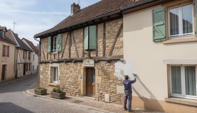 découvrez notre expertise en ravalement de façade à tournan-en-brie, alliant le charme de la tradition briarde aux finitions modernes pour sublimer votre maison.