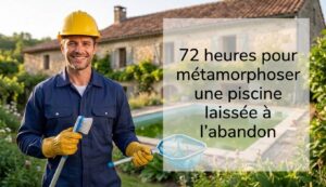 J’ai redonné vie à une piscine abandonnée en 72 heures