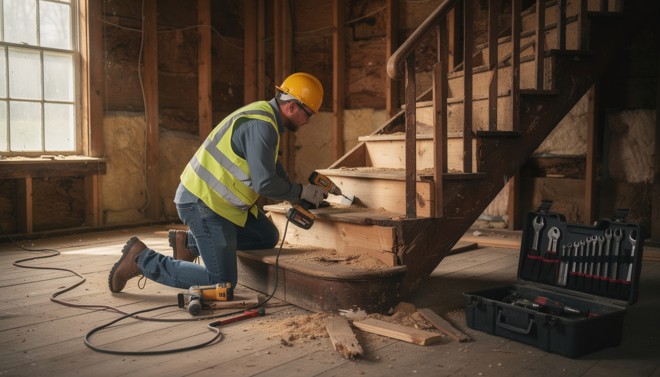 découvrez comment nous avons donné une seconde vie à un vieil escalier au lieu d'en poser un neuf, alliant récupération et style unique pour votre intérieur.