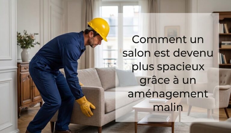 Un salon agrandi sans toucher aux murs porteurs