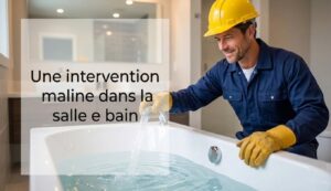 J’ai réparé une fuite sous la baignoire sans tout casser