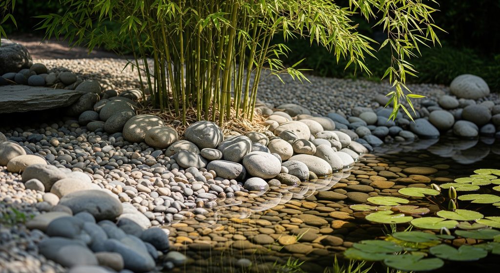 petit bassin de jardin de style japonais