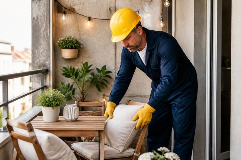 découvrez comment transformer un petit balcon en béton en un coin repas ultra douillet grâce à des astuces de décoration et d'aménagement pratiques et élégantes.