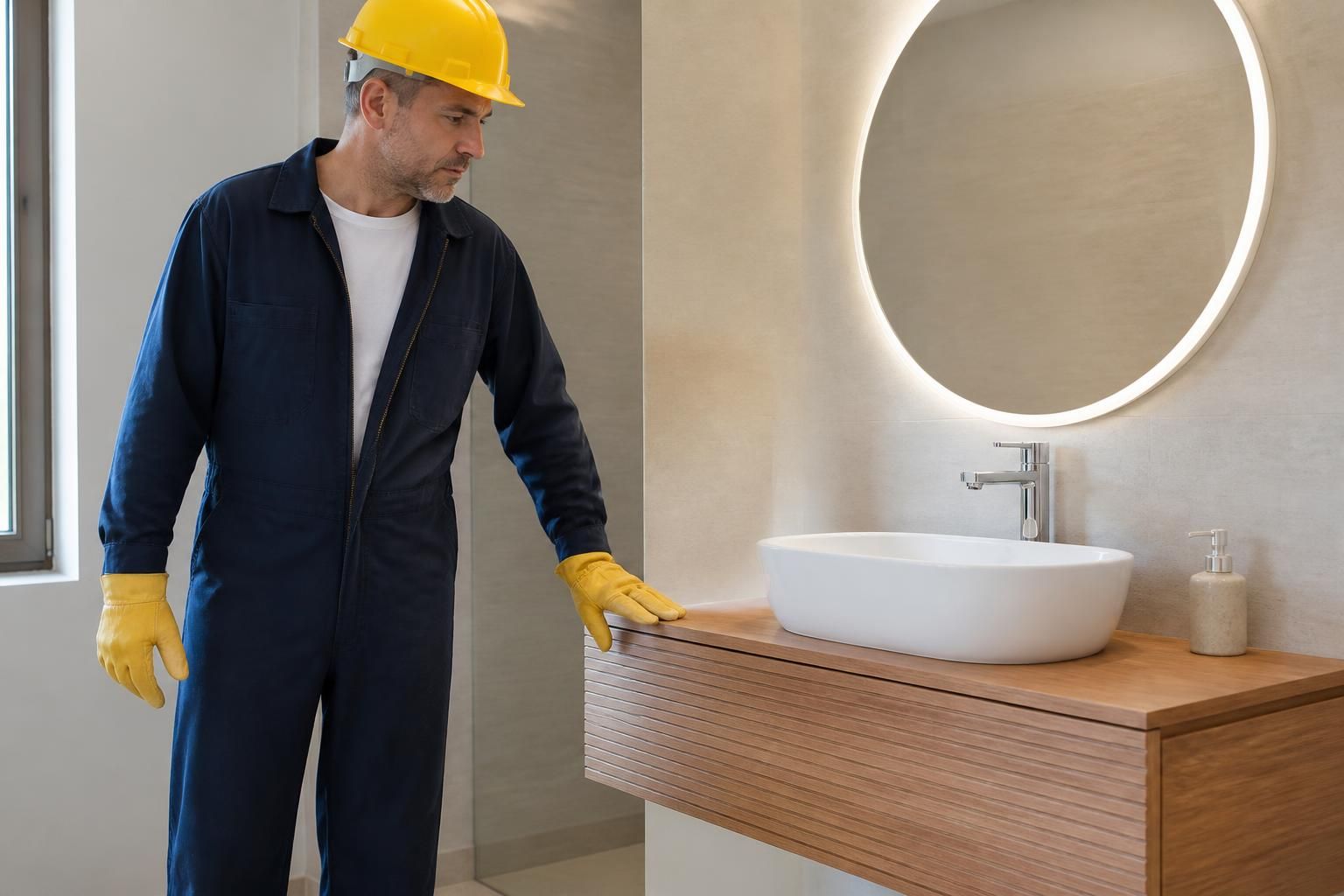 découvrez comment un miroir basique de salle de bains se transforme en une pièce design pour sublimer votre espace.